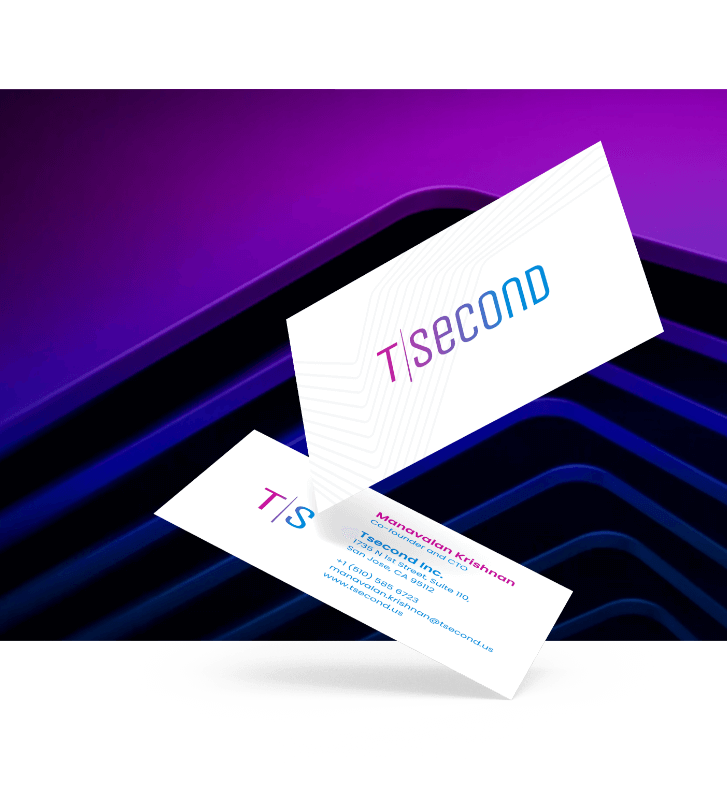 A rebrand that was done for B2B tech start-up Tsecond.